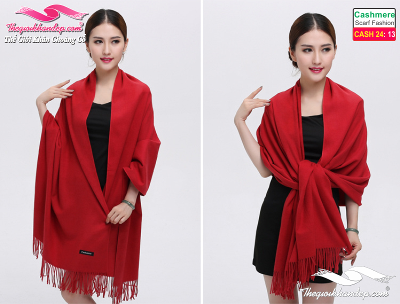 Khăn Choàng Cashmere Trơn Màu Cao Cấp Cashmere2413