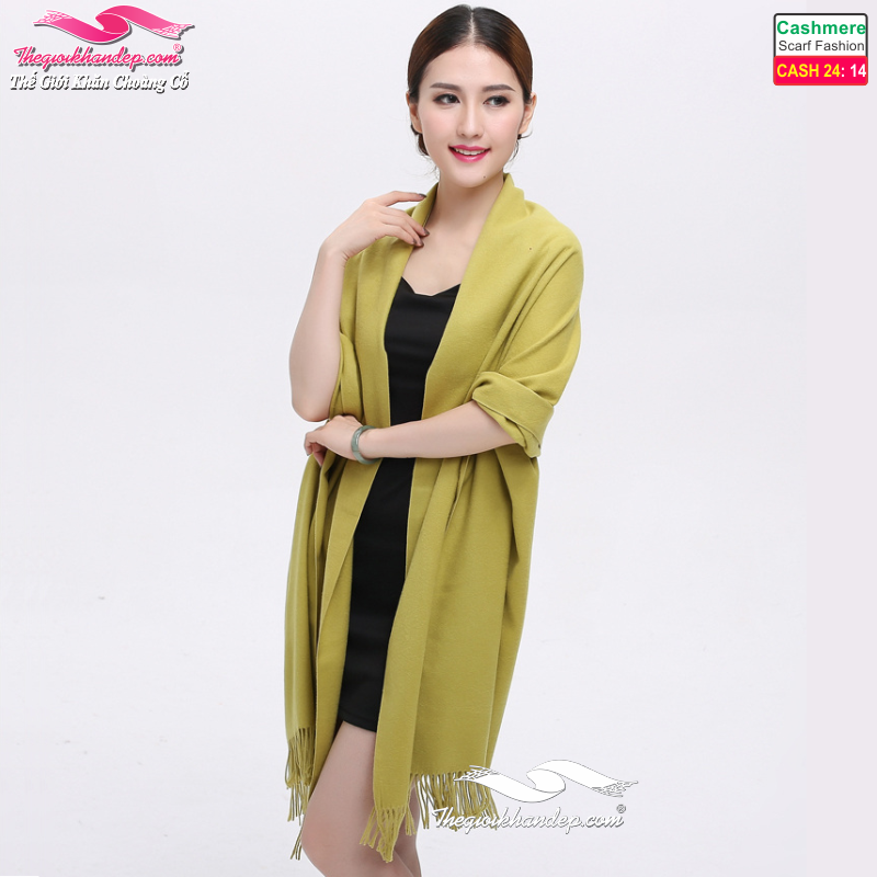 Khăn Choàng Cashmere Trơn Màu Cao Cấp Cashmere2414