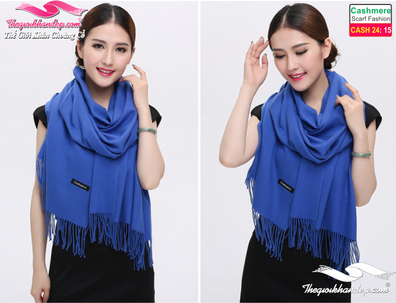 Khăn Choàng Cashmere Trơn Màu Cao Cấp Cashmere2415