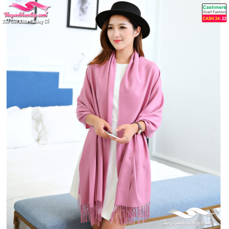 Khăn Choàng Cashmere Trơn Màu Cao Cấp Cashmere2422