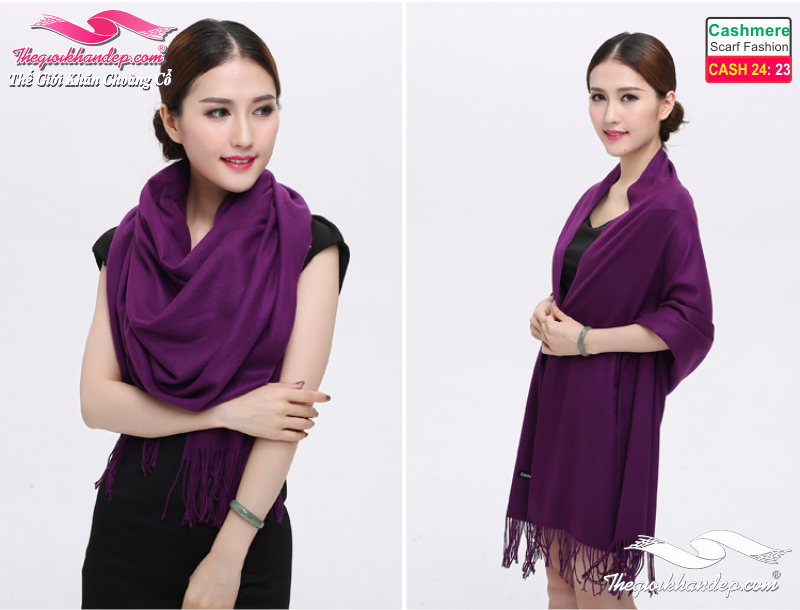 Khăn Choàng Cashmere Trơn Màu Cao Cấp Cashmere2423