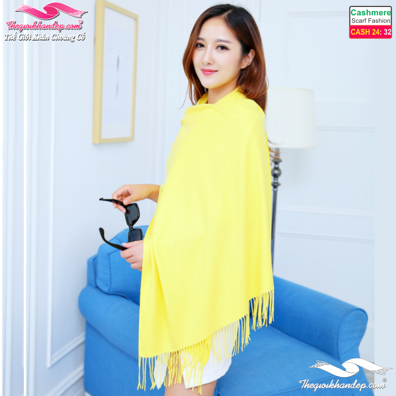 Khăn Choàng Cashmere Trơn Màu Cao Cấp Cashmere2432