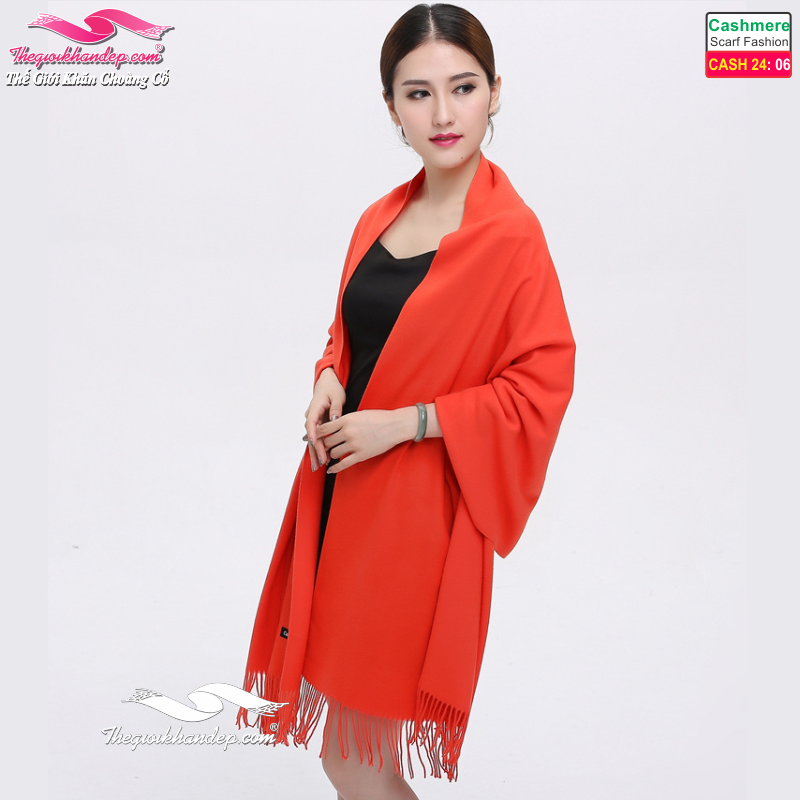 Khăn Choàng Cashmere Trơn Màu Cao Cấp Cashmere2406