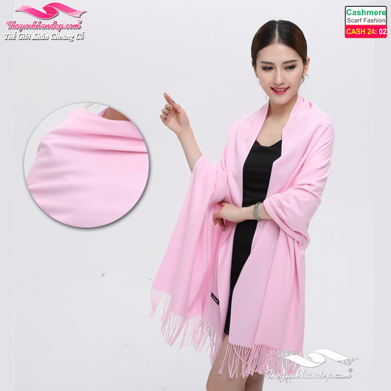 Khăn Choàng Cashmere Trơn Màu Cao Cấp Cashmere2402