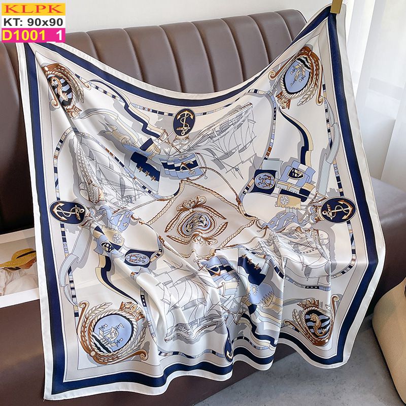 Khăn Phụ Kiện Lụa Vuông 90cm - Thế Giới Khăn Đẹp - D1001_1