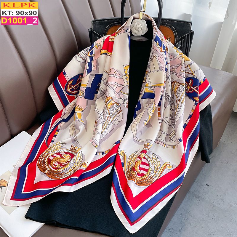 Khăn Phụ Kiện Lụa Vuông 90cm - Thế Giới Khăn Đẹp - D1001_2