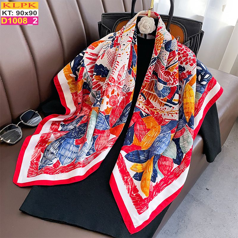 Khăn Phụ Kiện Lụa Vuông 90cm - Thế Giới Khăn Đẹp - D1006_2