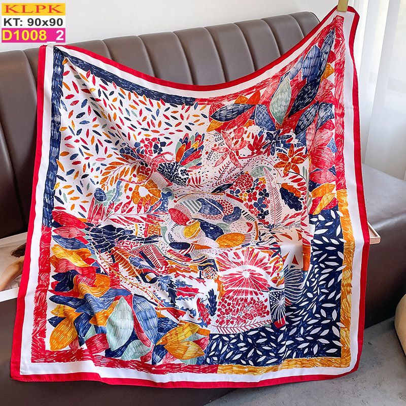 Khăn Phụ Kiện Lụa Vuông 90cm - Thế Giới Khăn Đẹp - D1006_2