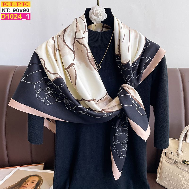 Khăn Phụ Kiện Lụa Vuông 90cm - Thế Giới Khăn Đẹp - D1005_1