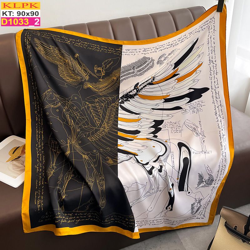 Khăn Phụ Kiện Lụa Vuông 90cm - Thế Giới Khăn Đẹp - D1004_2
