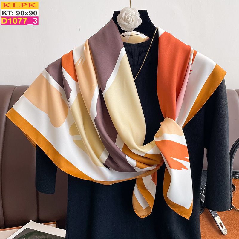 Khăn Phụ Kiện Lụa Vuông 90cm - Thế Giới Khăn Đẹp - D1034_3
