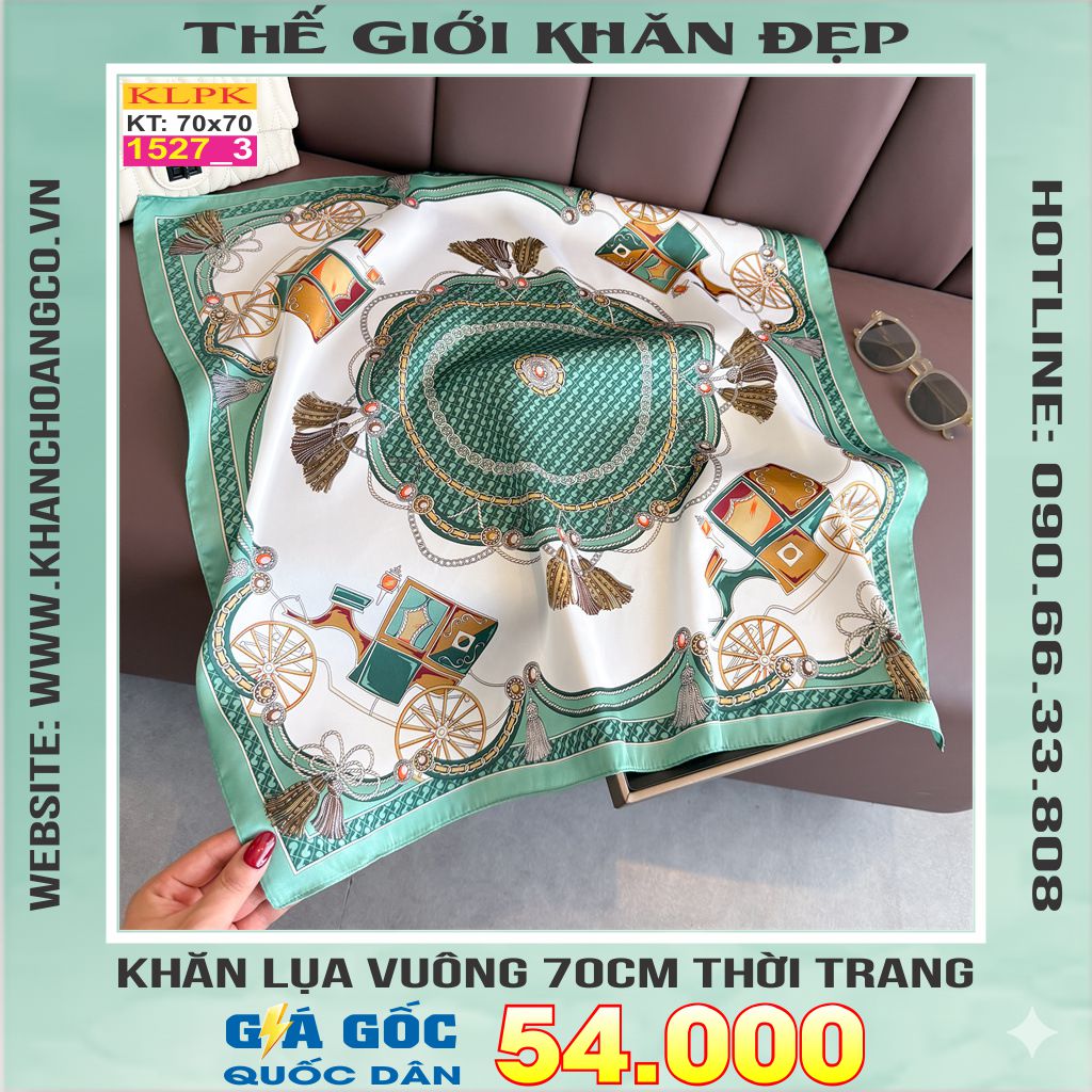 Khăn Phụ Kiện Lụa Vuông 70cm - Thế Giới Khăn Đẹp C1024_3