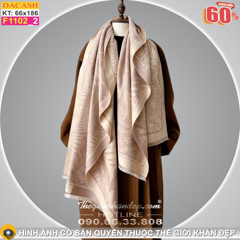 Khăn Choàng Cổ Cashmere Cao Cấp Thế Giới Khăn Đẹp CASHMERE F1102_2