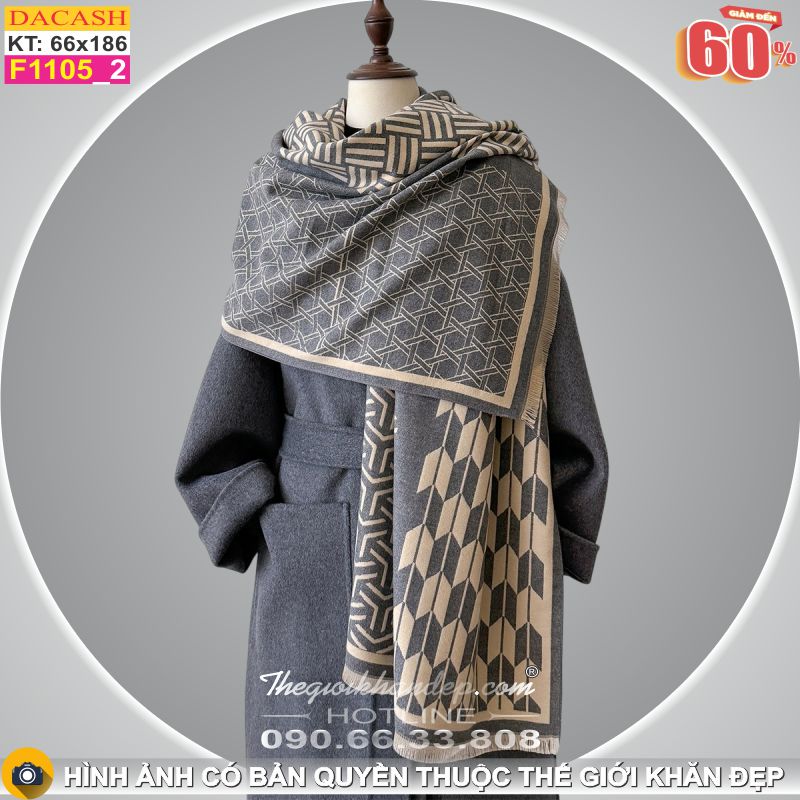 Khăn Choàng Cổ Cashmere Cao Cấp Thế Giới Khăn Đẹp CASHMERE F1105_2