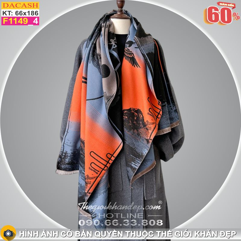 Khăn Choàng Cổ Cashmere Cao Cấp Thế Giới Khăn Đẹp CASHMERE F1149_4