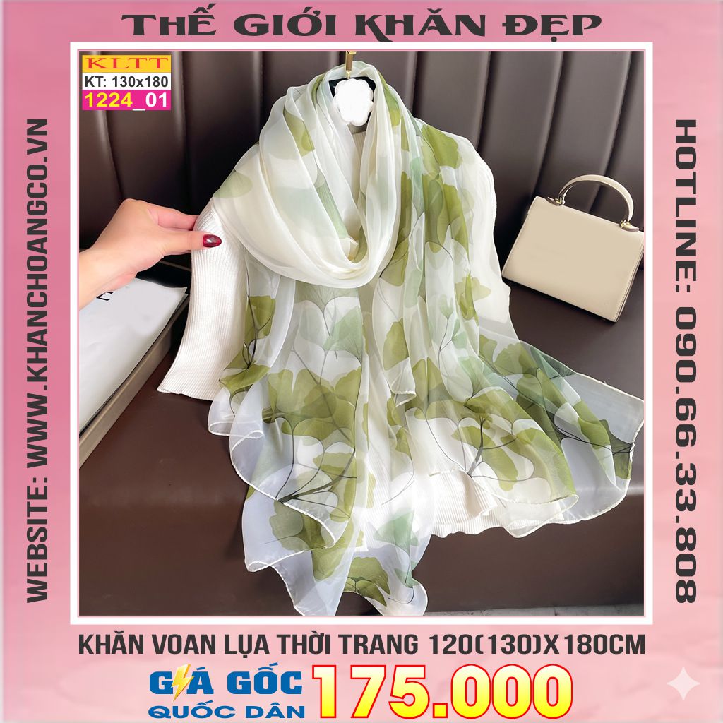 Khăn Lụa Tơ Tằm Thế Giới Khăn Đẹp cao cấp KLTT 224_01