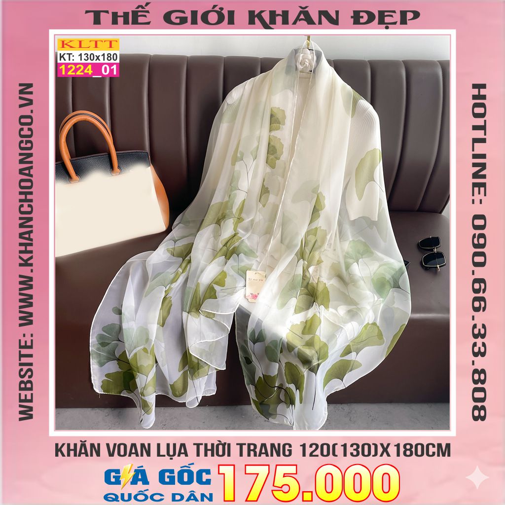 Khăn Lụa Tơ Tằm Thế Giới Khăn Đẹp cao cấp KLTT 224_01