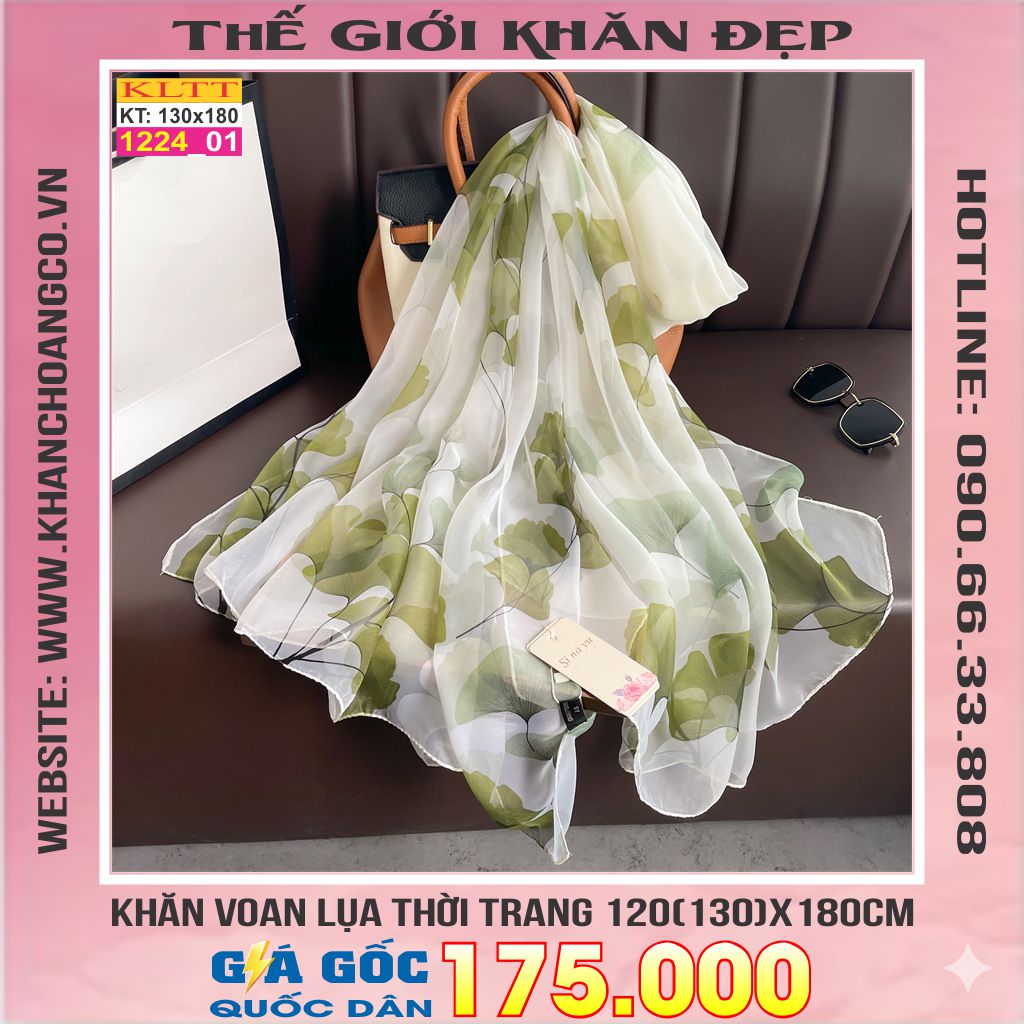 Khăn Lụa Tơ Tằm Thế Giới Khăn Đẹp cao cấp KLTT 224_01