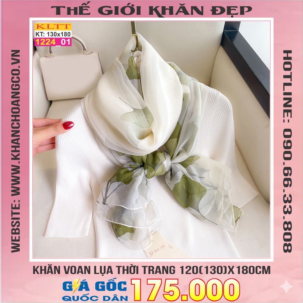 Khăn Lụa Tơ Tằm Thế Giới Khăn Đẹp cao cấp KLTT 224_01