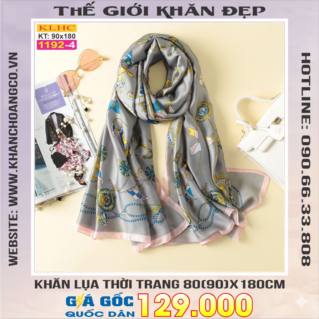 Khăn Choàng Cổ Lụa Thời Trang Thế Giới Khăn Đẹp KLHC 1040_4