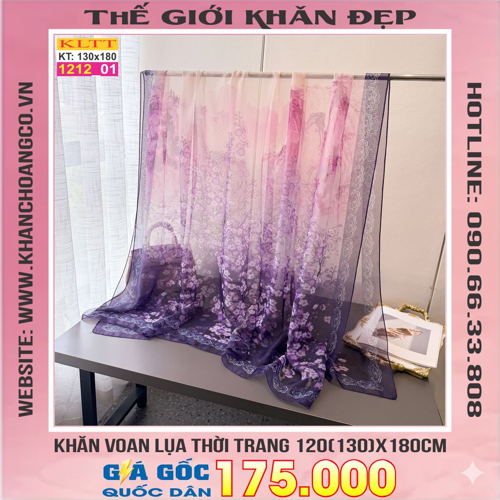 Khăn Lụa Tơ Tằm Thế Giới Khăn Đẹp cao cấp KLTT 212_01