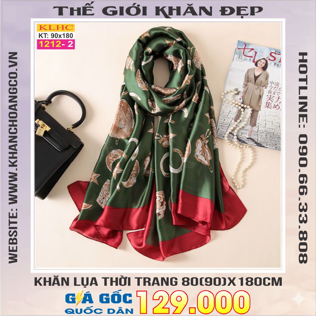 Khăn Choàng Cổ Lụa Thời Trang Thế Giới Khăn Đẹp KLHC 1083_2