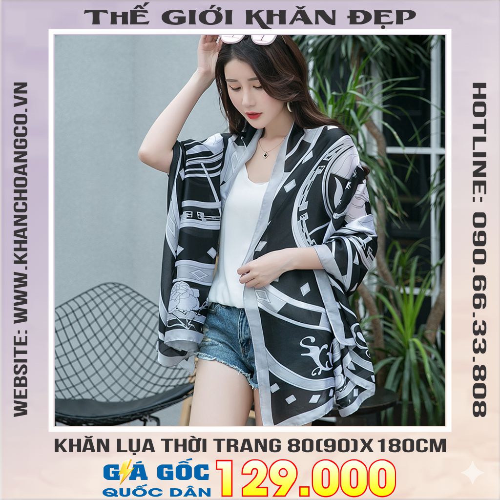 Khăn Choàng Cổ Lụa Thời Trang Thế Giới Khăn Đẹp KLHC 1074_2