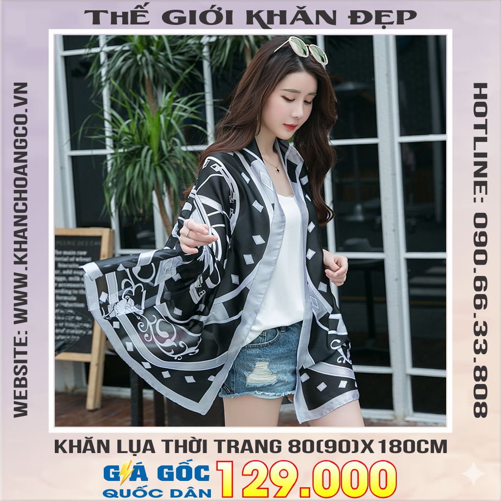 Khăn Choàng Cổ Lụa Thời Trang Thế Giới Khăn Đẹp KLHC 1074_2