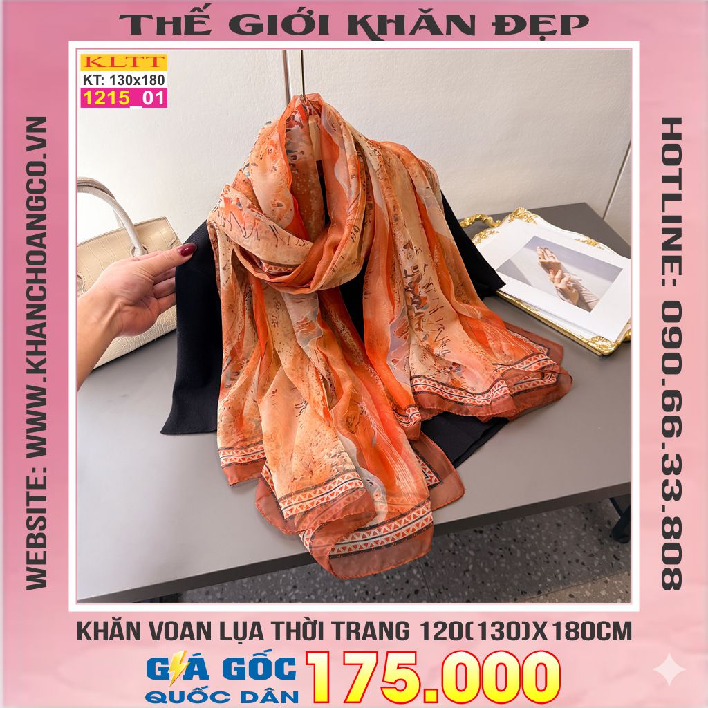 Khăn Lụa Tơ Tằm Thế Giới Khăn Đẹp cao cấp KLTT 215_01