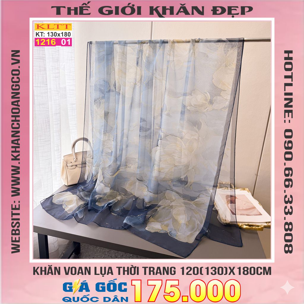 Khăn Lụa Tơ Tằm Thế Giới Khăn Đẹp cao cấp KLTT 216_01