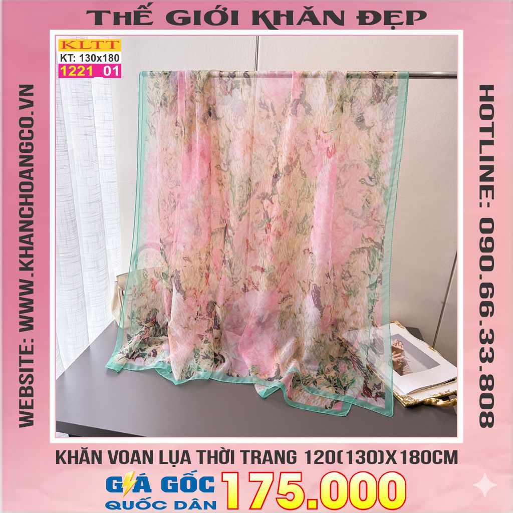 Khăn Lụa Tơ Tằm Thế Giới Khăn Đẹp cao cấp KLTT 221_01