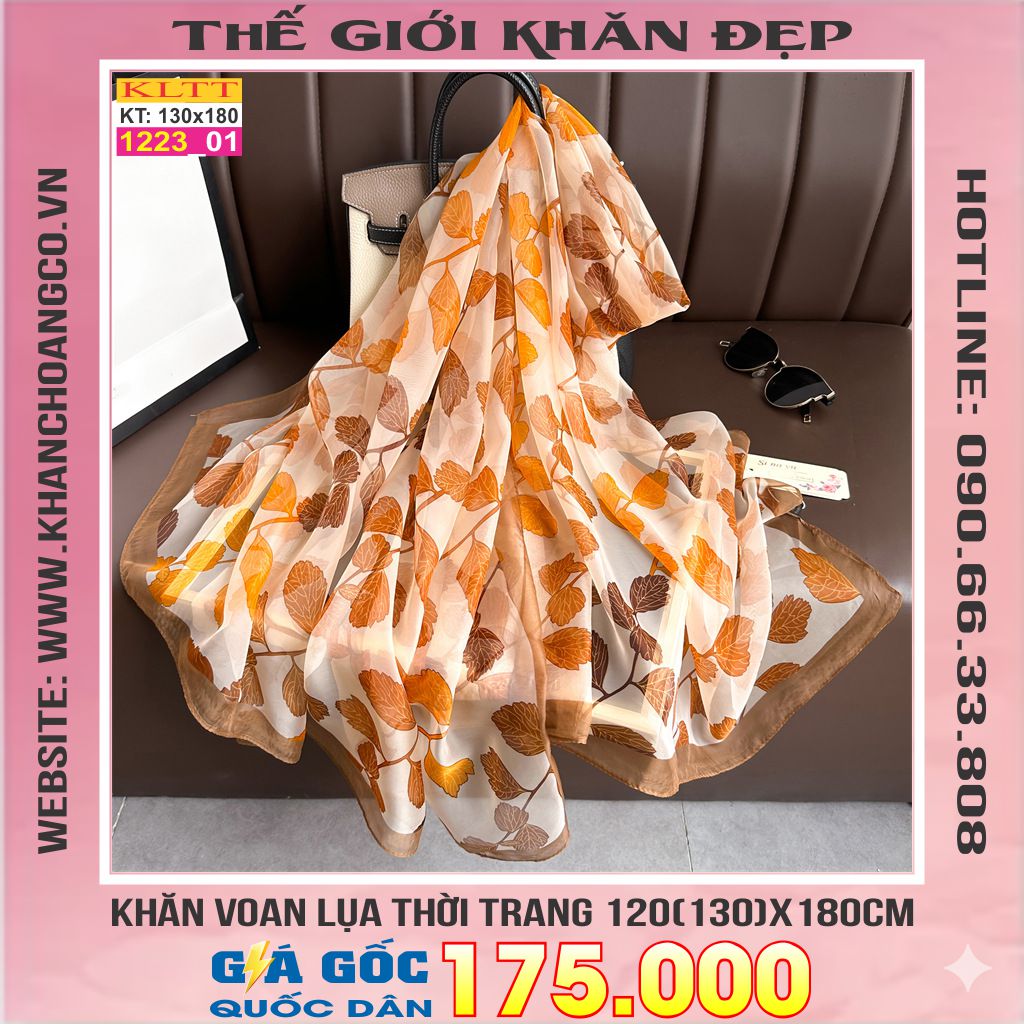 Khăn Lụa Tơ Tằm Thế Giới Khăn Đẹp cao cấp KLTT 223_01