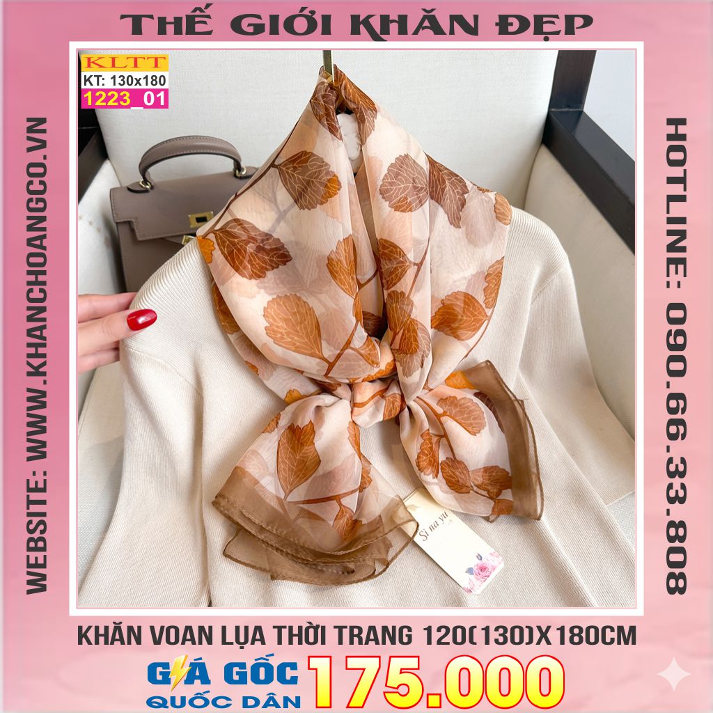 Khăn Lụa Tơ Tằm Thế Giới Khăn Đẹp cao cấp KLTT 223_01