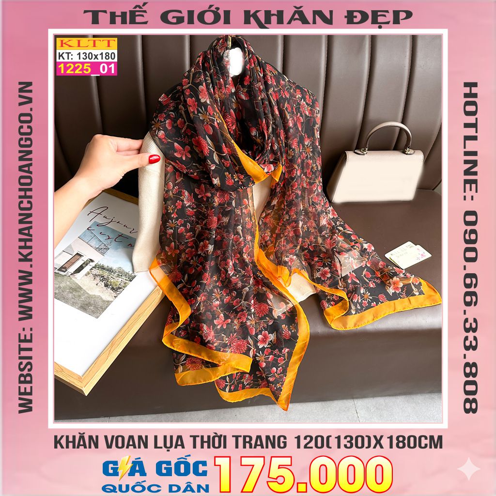 Khăn Lụa Tơ Tằm Thế Giới Khăn Đẹp cao cấp KLTT 225_01