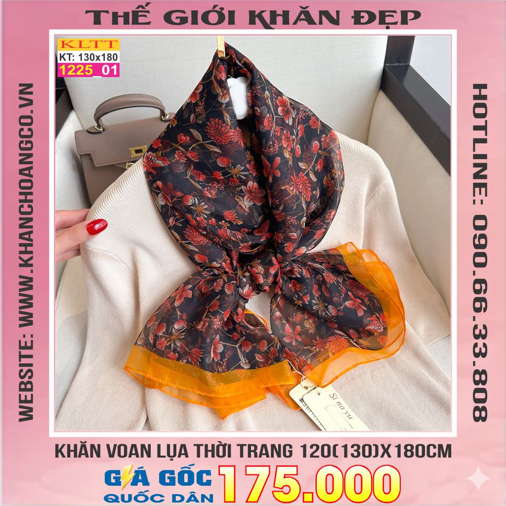 Khăn Lụa Tơ Tằm Thế Giới Khăn Đẹp cao cấp KLTT 225_01