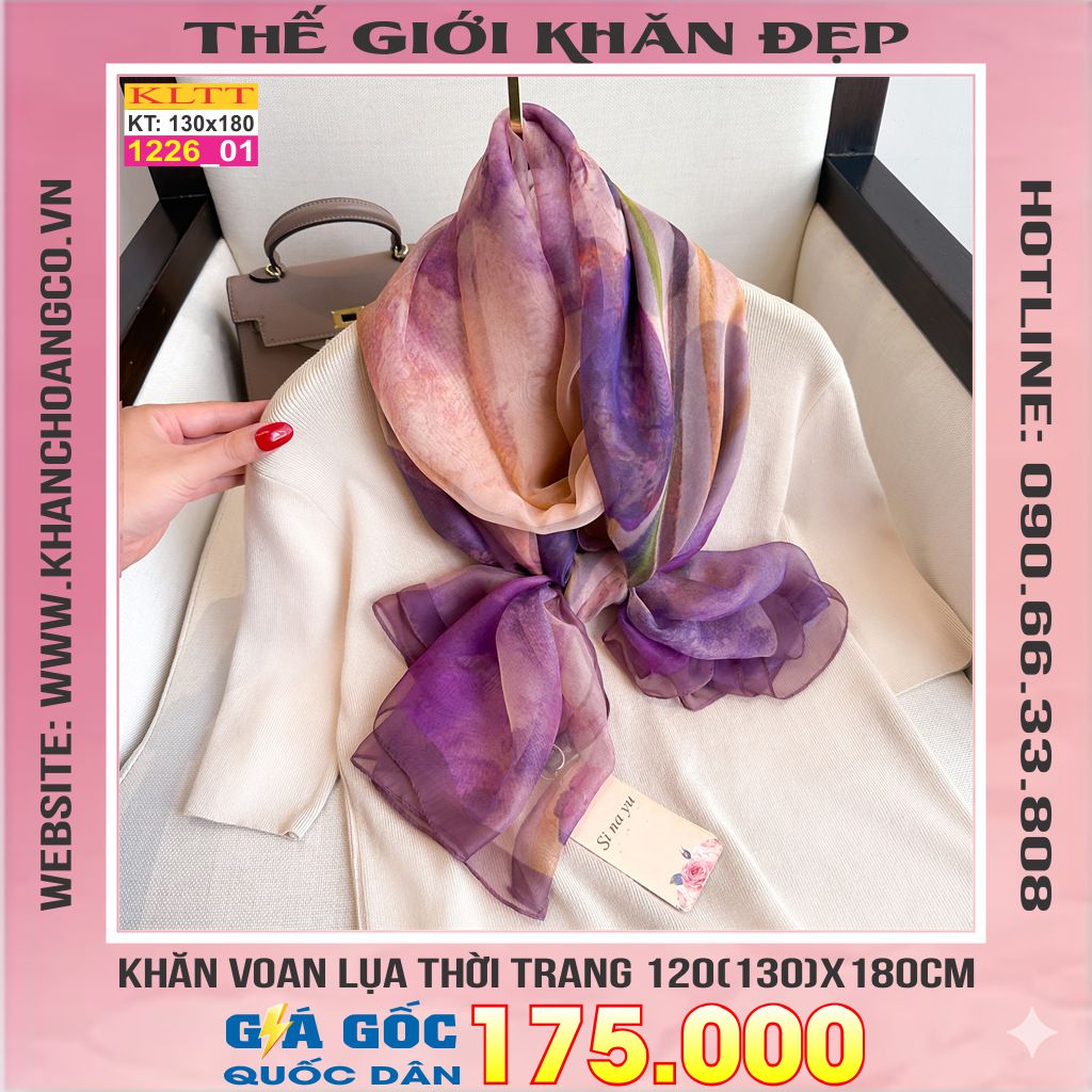 Khăn Lụa Tơ Tằm Thế Giới Khăn Đẹp cao cấp KLTT 226_01