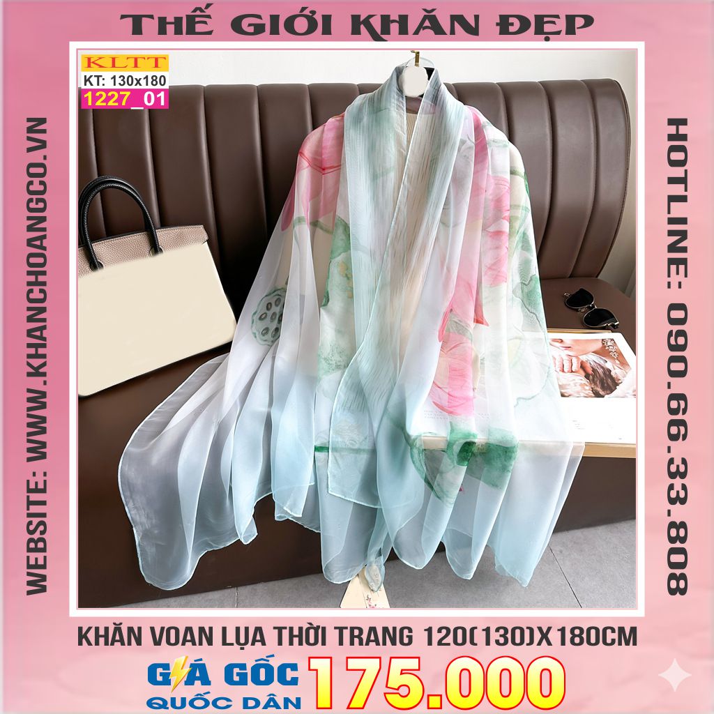 Khăn Lụa Tơ Tằm Thế Giới Khăn Đẹp cao cấp KLTT 227_01