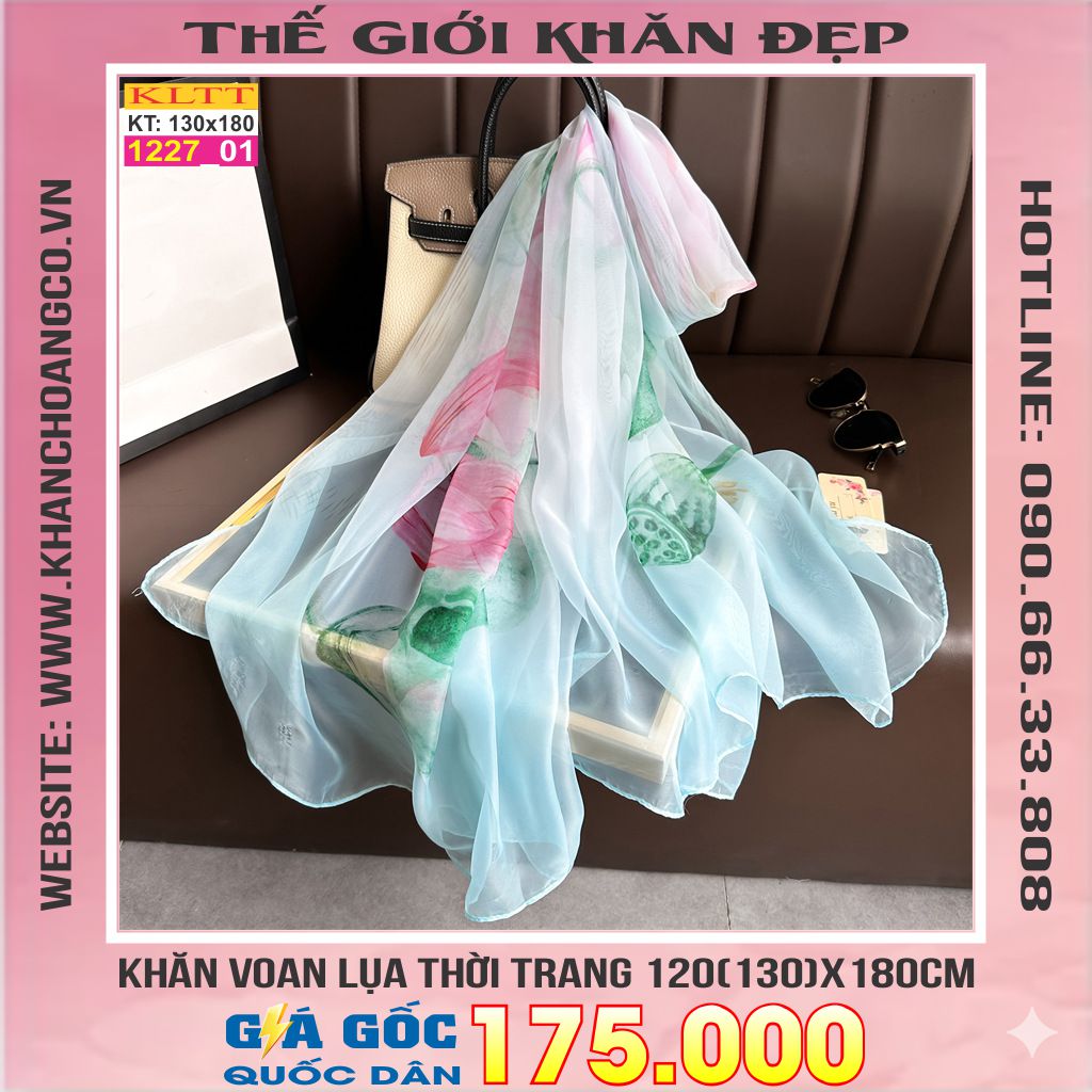 Khăn Lụa Tơ Tằm Thế Giới Khăn Đẹp cao cấp KLTT 227_01