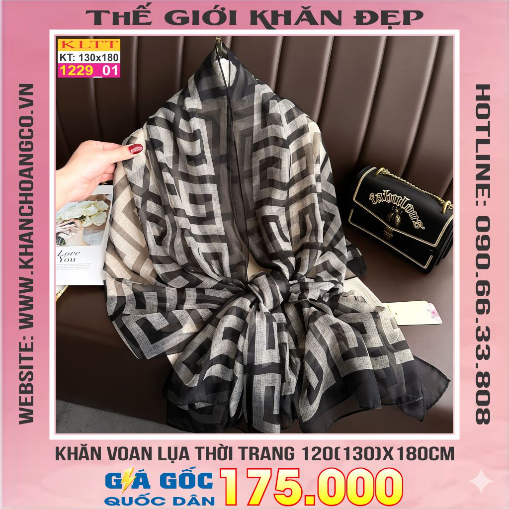 Khăn Lụa Tơ Tằm Thế Giới Khăn Đẹp cao cấp KLTT 229_01