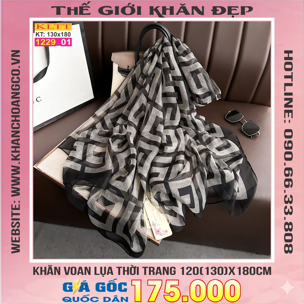 Khăn Lụa Tơ Tằm Thế Giới Khăn Đẹp cao cấp KLTT 229_01
