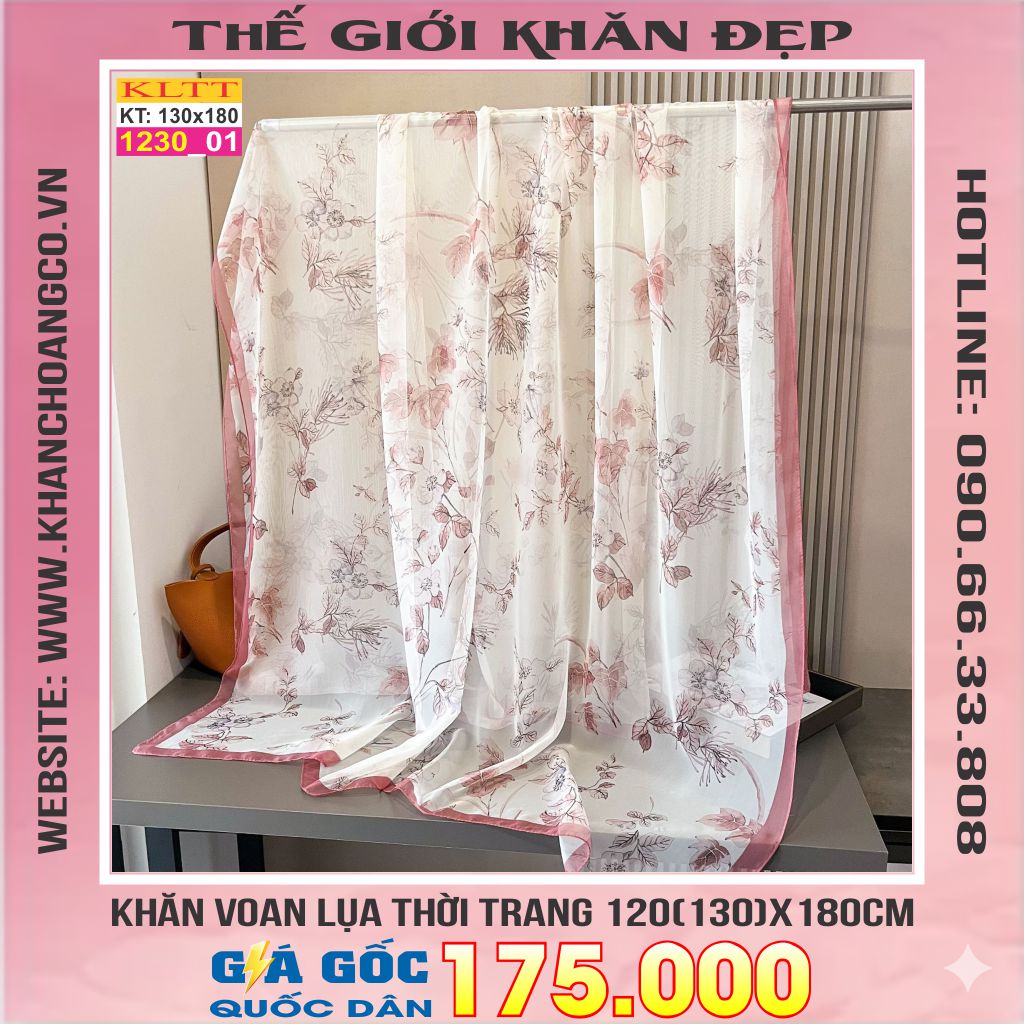 Khăn Lụa Tơ Tằm Thế Giới Khăn Đẹp cao cấp KLTT 230_01