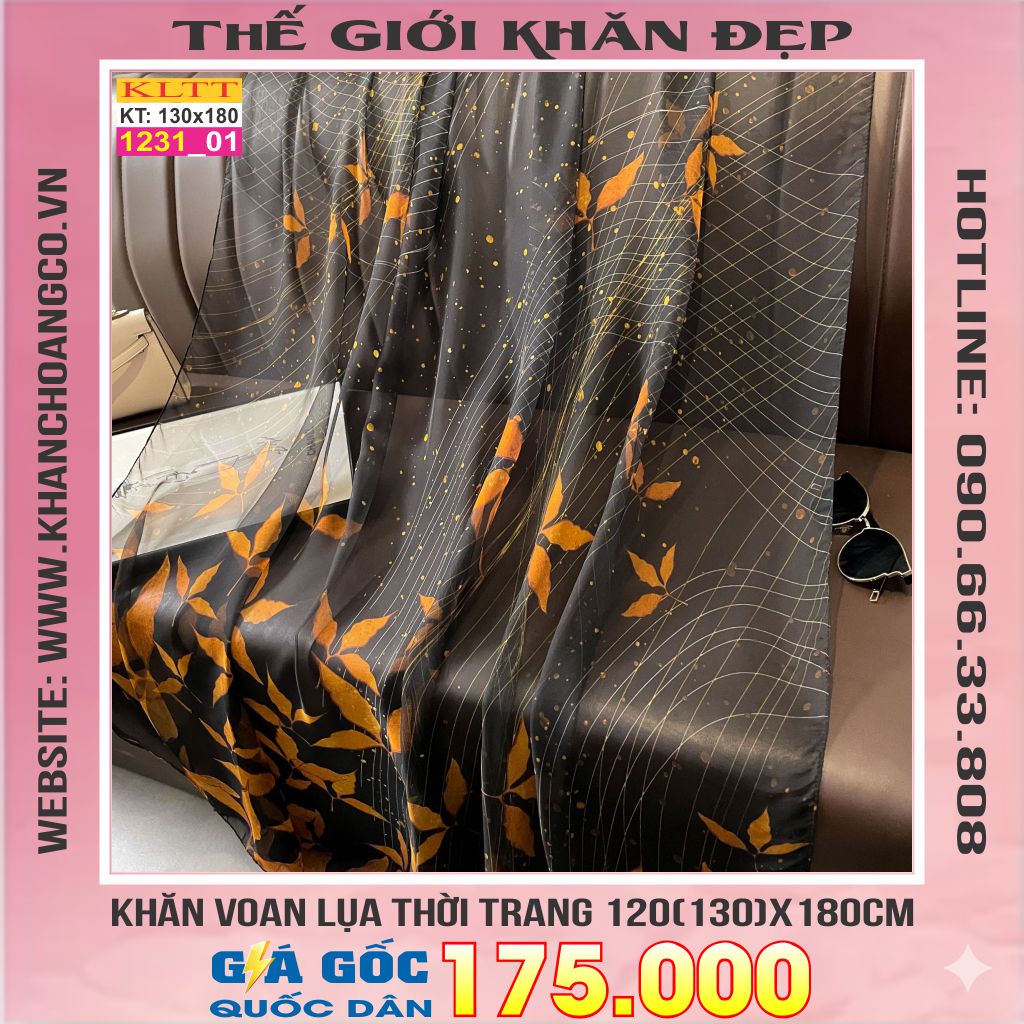 Khăn Lụa Tơ Tằm Thế Giới Khăn Đẹp cao cấp KLTT 231_01