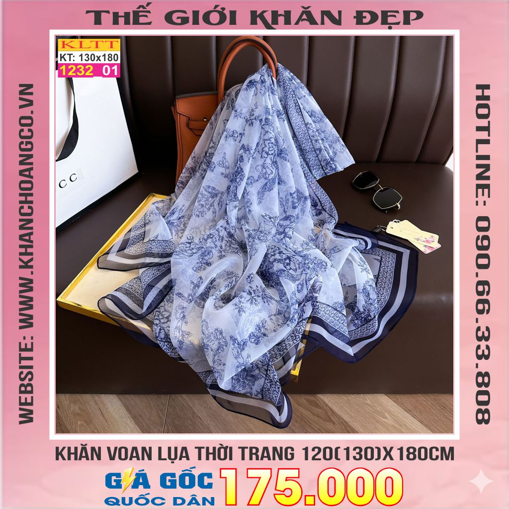 Khăn Lụa Tơ Tằm Thế Giới Khăn Đẹp cao cấp KLTT 232_01