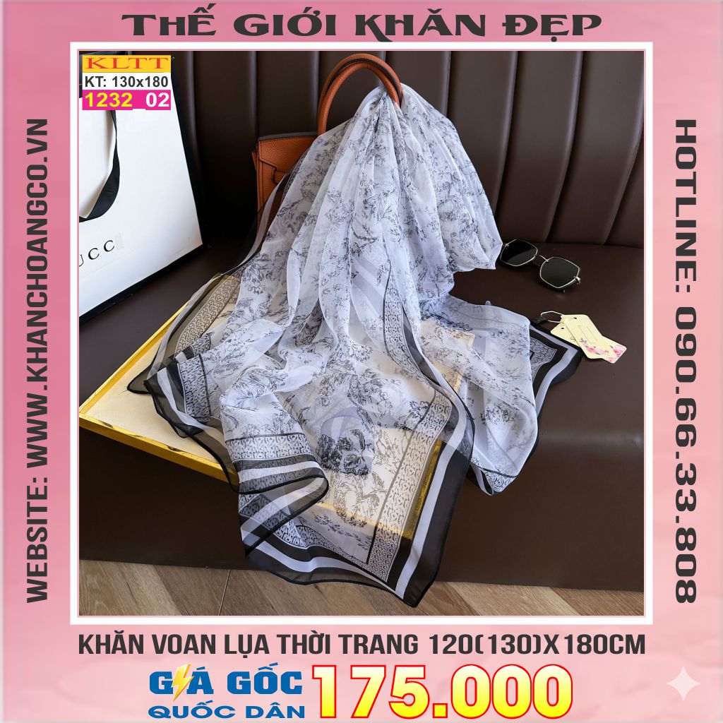 Khăn Lụa Tơ Tằm Thế Giới Khăn Đẹp cao cấp KLTT 232_02