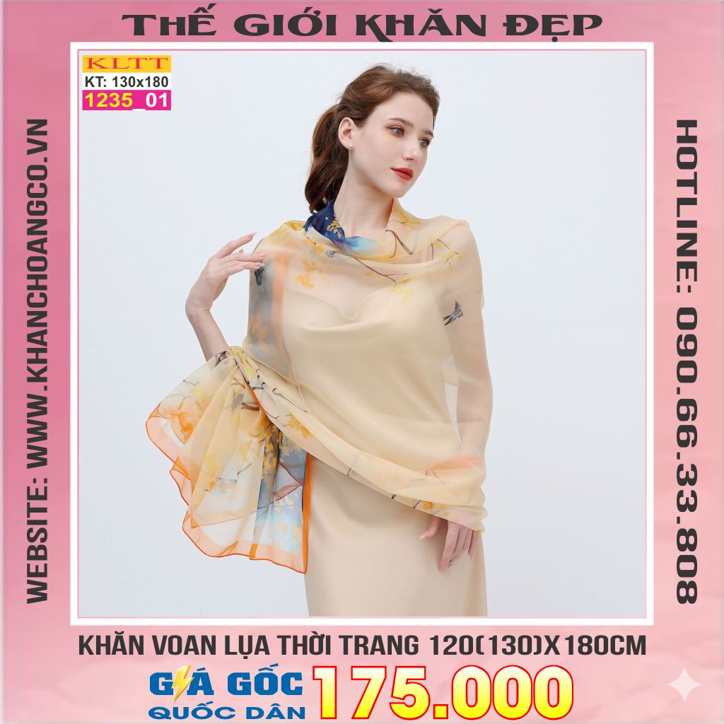 Khăn Lụa Tơ Tằm Thế Giới Khăn Đẹp cao cấp KLTT 235_01