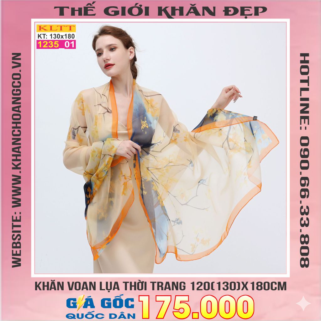 Khăn Lụa Tơ Tằm Thế Giới Khăn Đẹp cao cấp KLTT 235_01