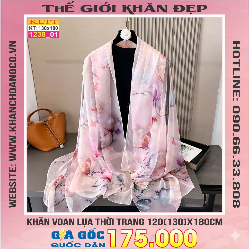 Khăn Lụa Tơ Tằm Thế Giới Khăn Đẹp cao cấp KLTT 238_01