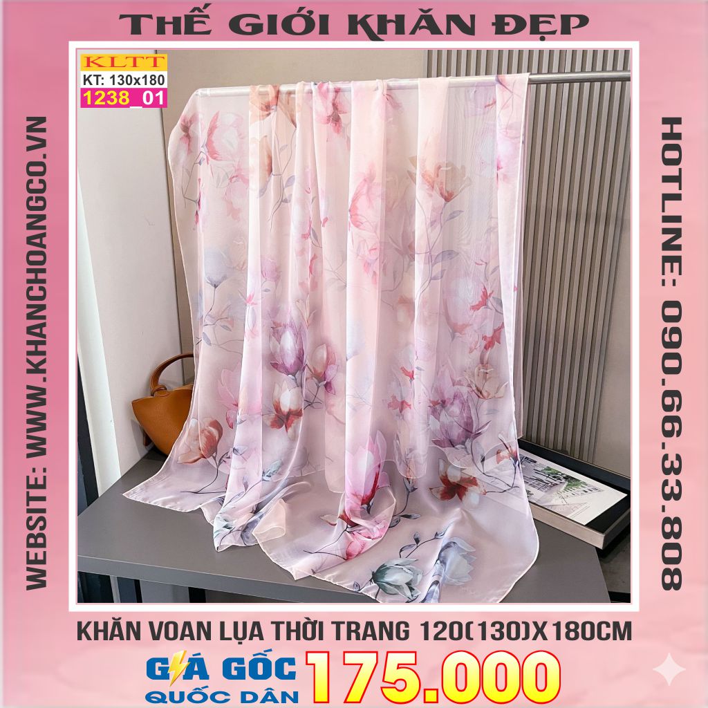 Khăn Lụa Tơ Tằm Thế Giới Khăn Đẹp cao cấp KLTT 238_01