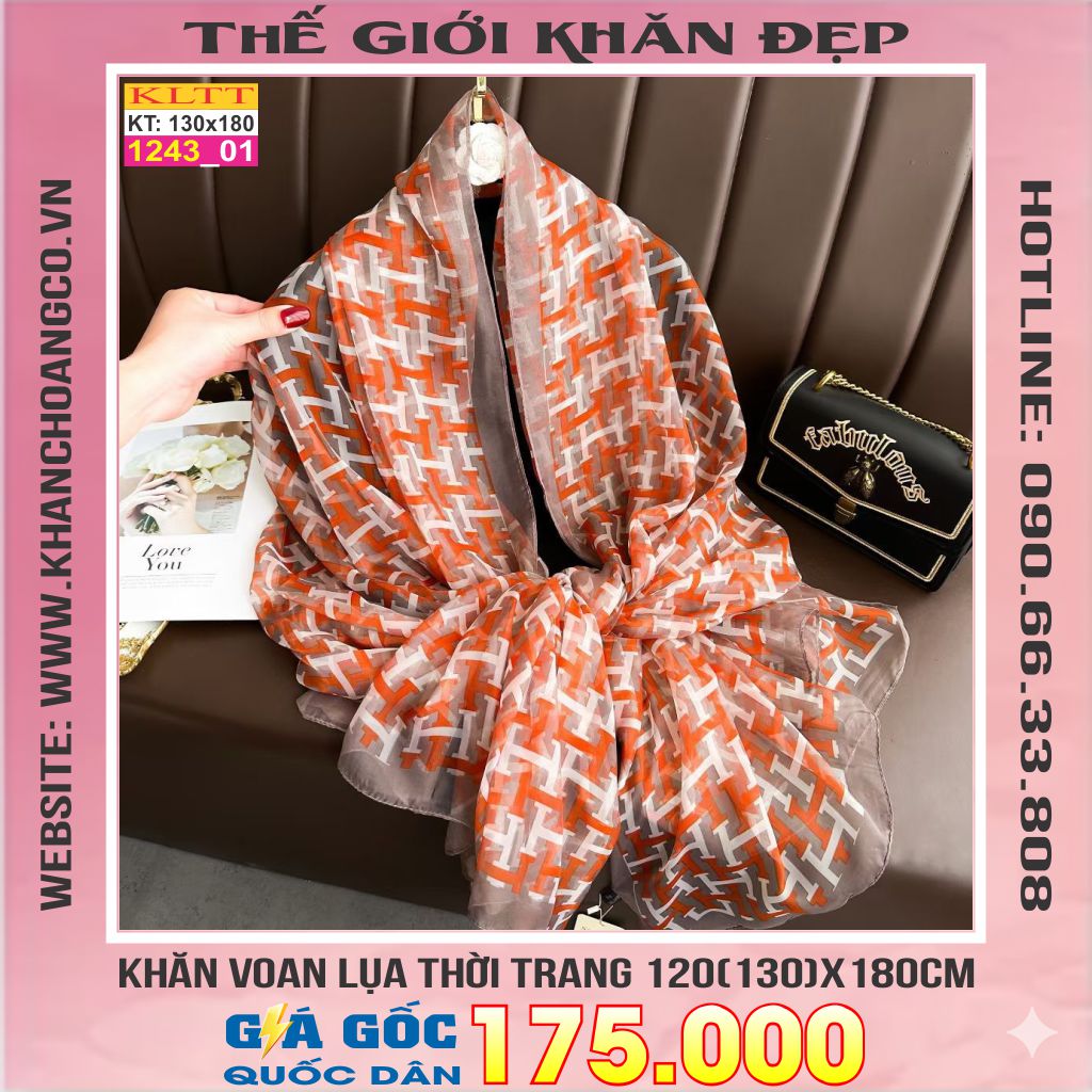Khăn Lụa Tơ Tằm Thế Giới Khăn Đẹp cao cấp KLTT 243_01