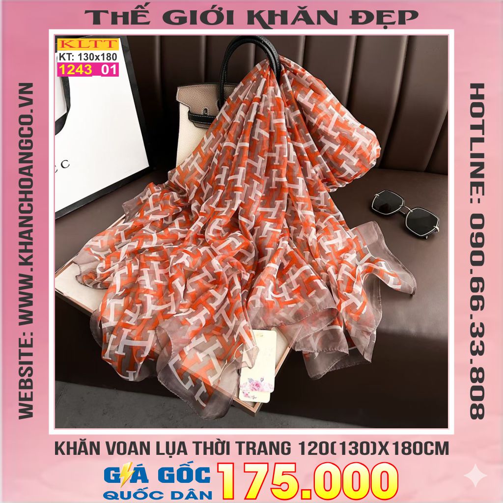 Khăn Lụa Tơ Tằm Thế Giới Khăn Đẹp cao cấp KLTT 243_01